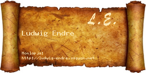 Ludwig Endre névjegykártya